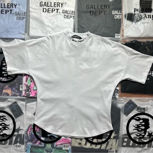 Palm Angels Classic Logo T-shirt ‘White’ - Picture 1 of 7